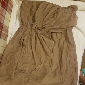 Gap Brown/Taupe Strapless Dress 12